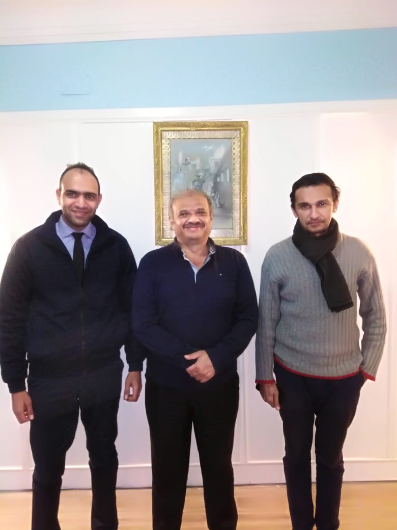Captain Kara with Al Alchazli and the captain's ITF-provided lawyer