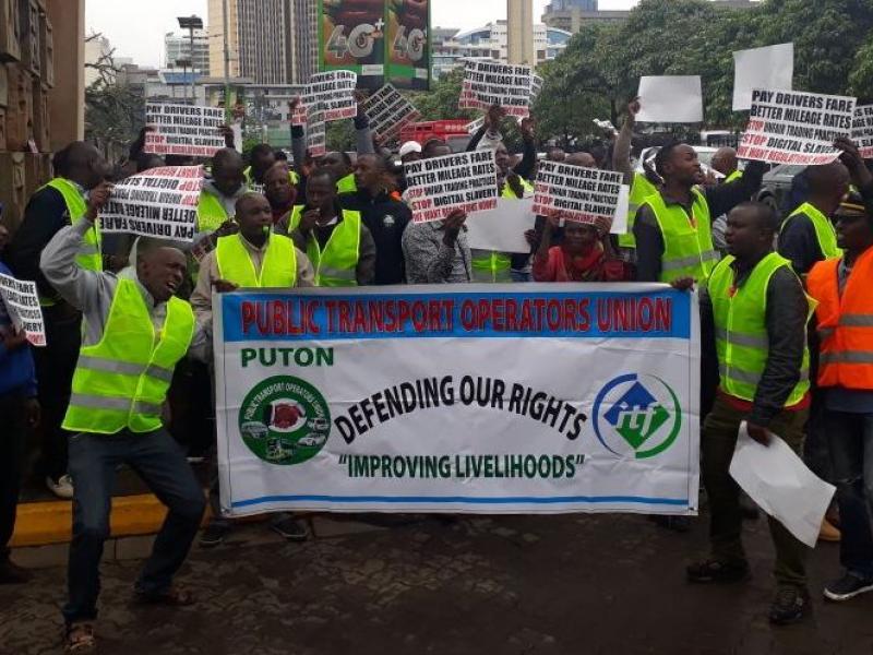 Taxi drivers in Nairobi calling for better working conditions