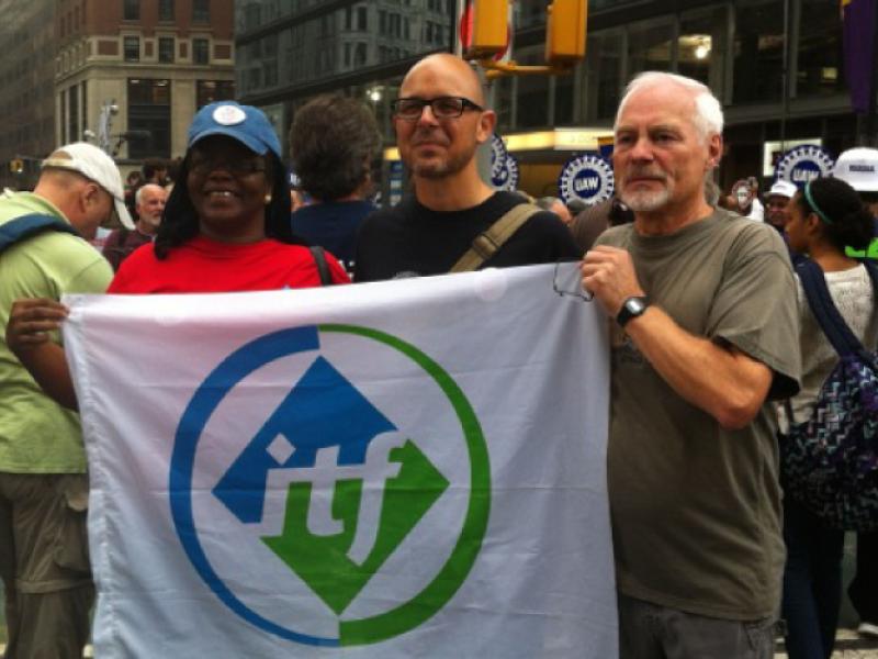 The People's Climate action brought together activists from across the union movement