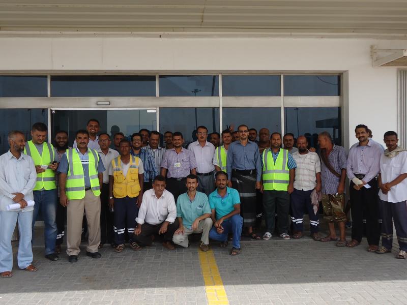 Members of the Labour Committee for Aden Container Terminal