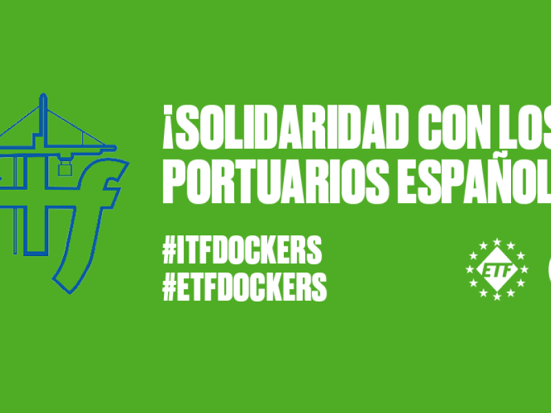There's been widespread international solidarity for dockers in Spain
