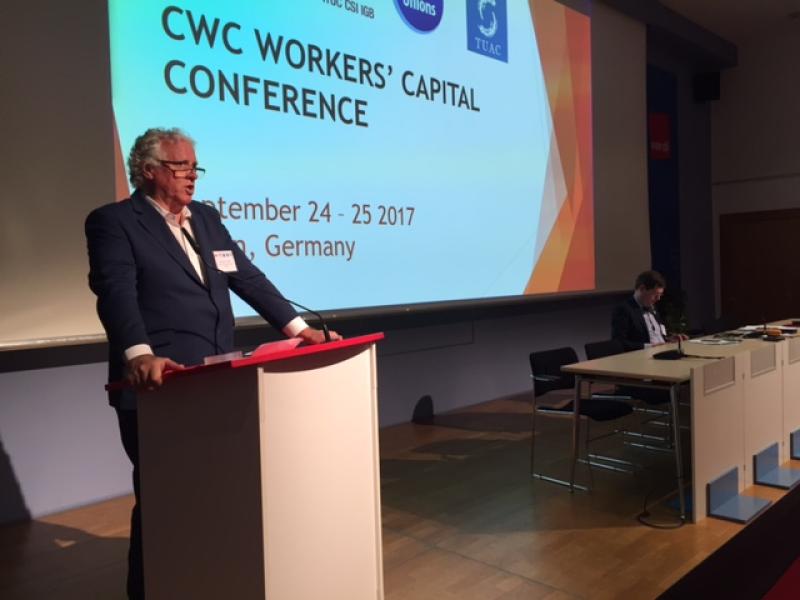 ITF president Paddy Crumlin made the announcement at a meeting of the Committee on Workers’ Capital