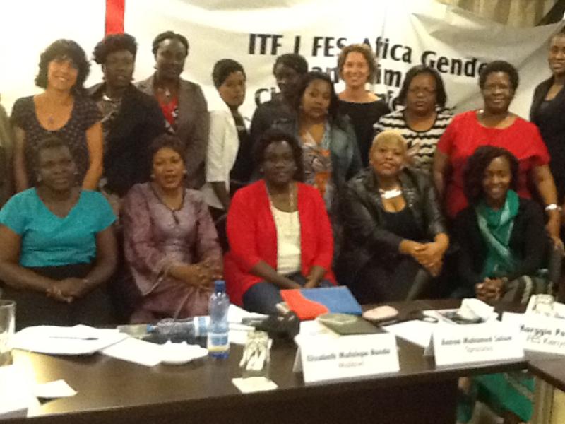 Participants at Nairobi gender and climate change workshop
