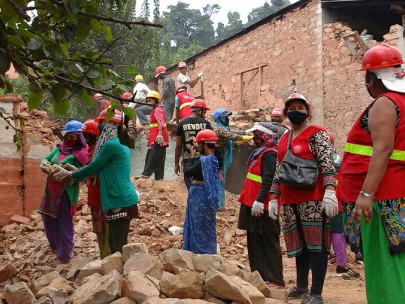 ITWAN members rebuilding homes in Kathmandu