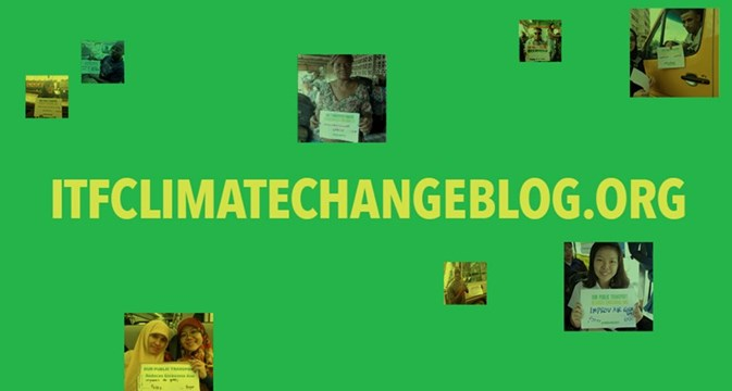 Climate change blog sign