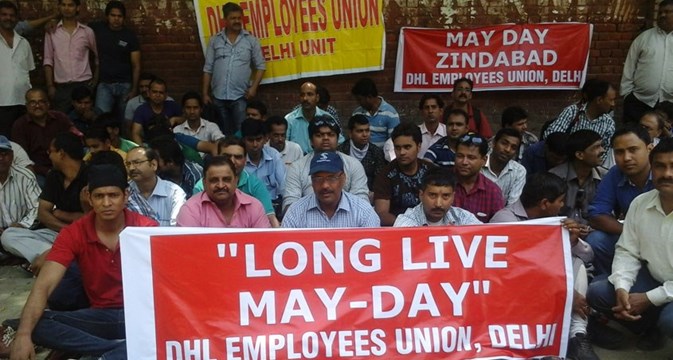 DHL India workers