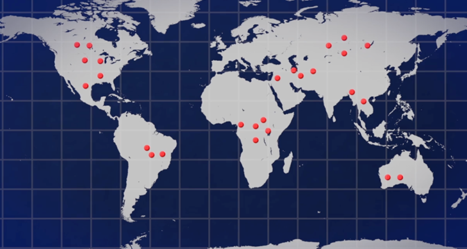 World Map graphic for I know my status film