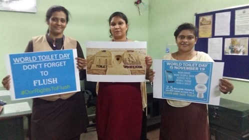 Women holding signs