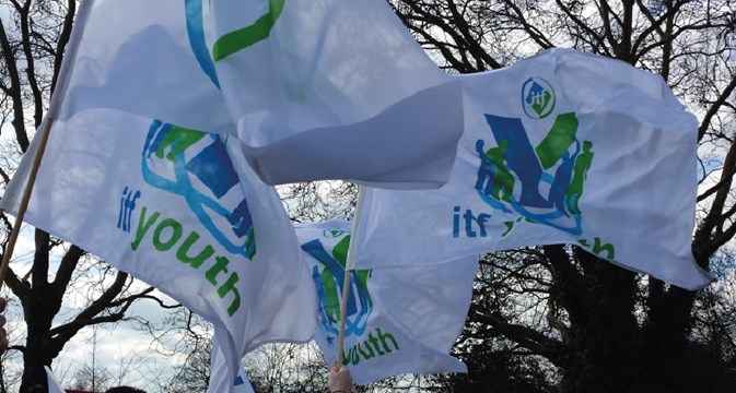 flags of the young transport workers network