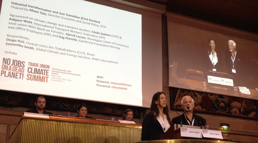 Unions set out climate change agenda for COP21 | ITF Global