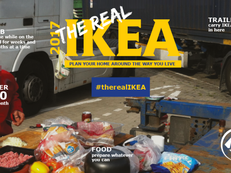 Some drivers transporting IKEA goods are enduring awful living conditions