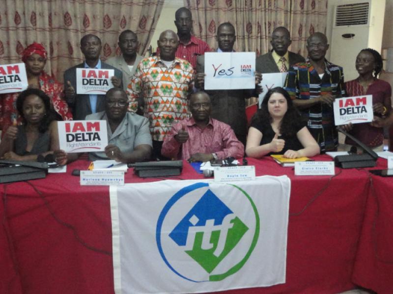 West Africa road transport workers show their solidarity