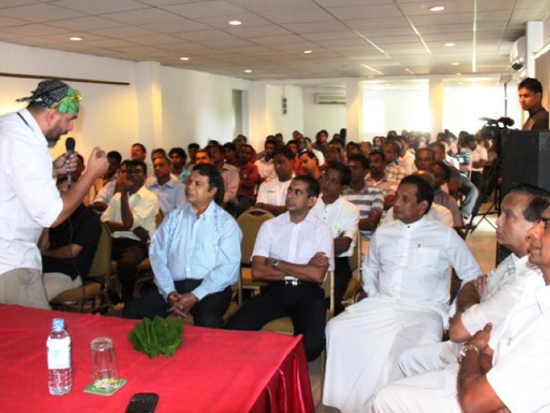HIV awareness training at the Sri Lanka maritime academy