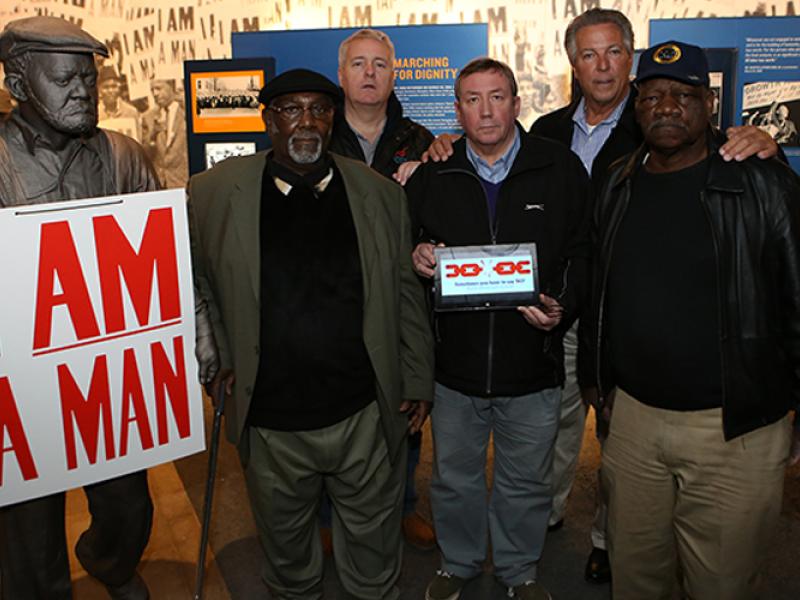 British MPs meet the Memphis strike veterans. Credit: Fred Nye/Teamsters