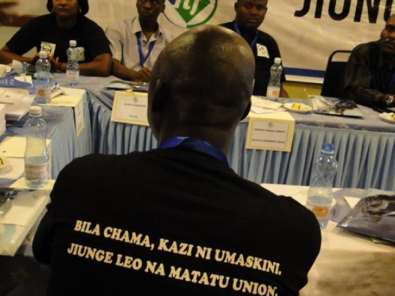Kenyan informal matatu and bus transport workers’ unions at ITF seminar