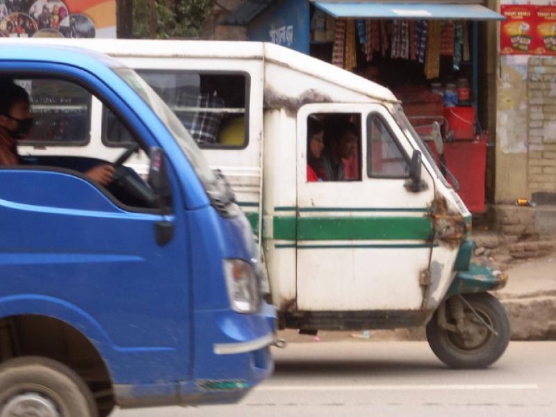 Women tempo drivers in Kathmandu