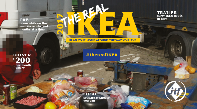SOME DRIVERS TRANSPORTING IKEA GOODS ARE ENDURING AWFUL LIVING CONDITIONS