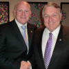 James Hoffa meets with ITF acting general secretary Steve Cotton ahead of tomrorrow's AGM