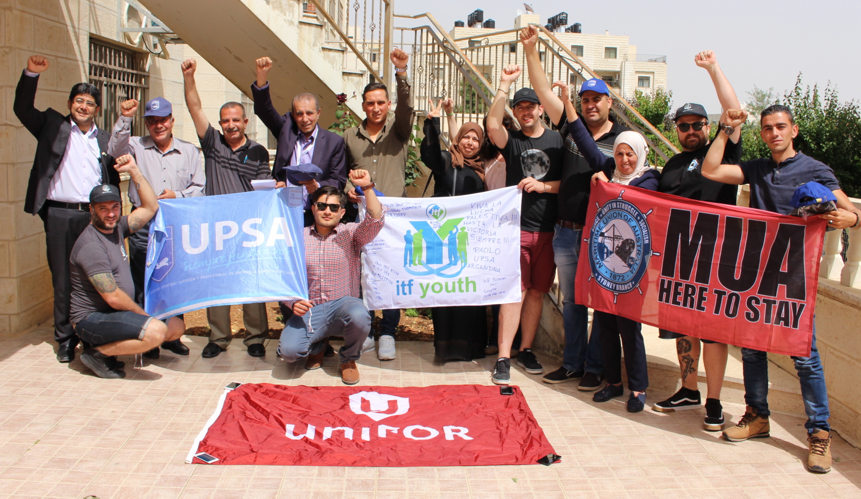 The young workers came from Argentina, Canada and Australia The young workers came from Argentina, Canada and Australia