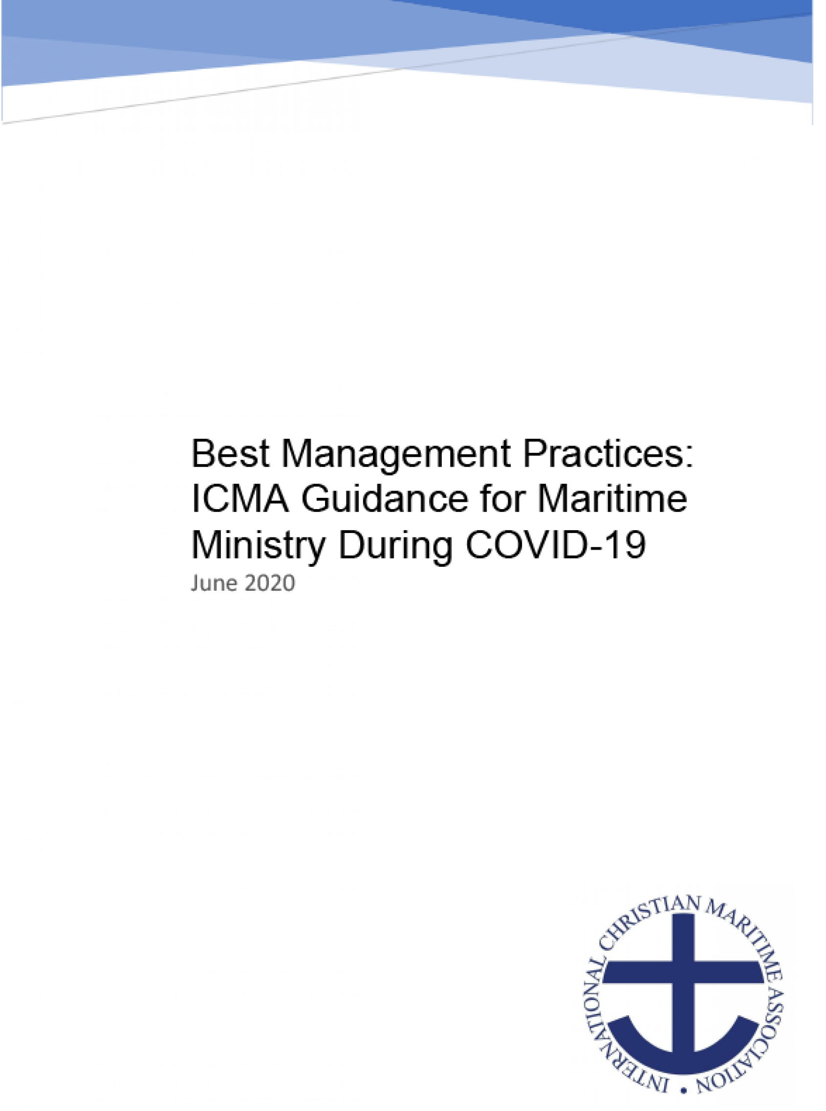 ICMA Guidance document on COVID-19 seafarers welfare | ITF Global