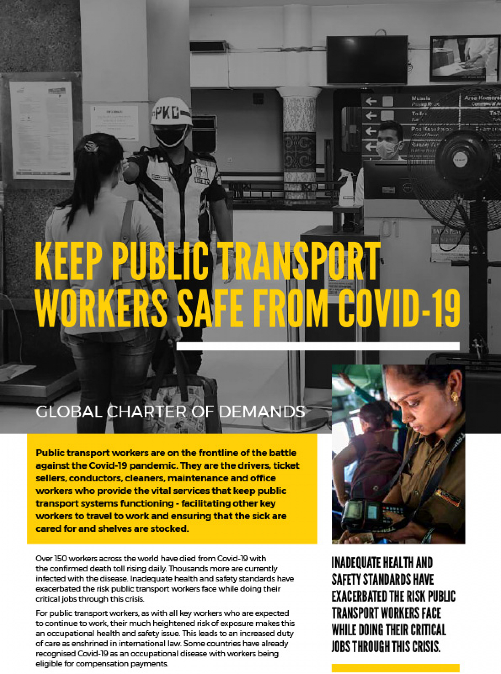 Social distancing and mask requirements at the ballpark have been eased effective immediately. Covid Safe Ticket . Keep Public Transport Workers Safe From Covid 19 Charter And Infographic Itf Global